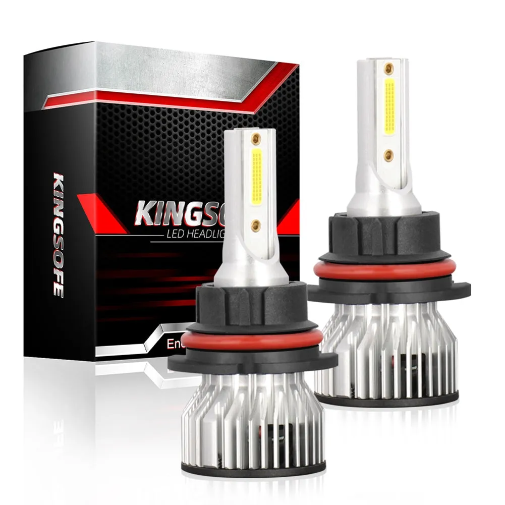 1 Pair Aluminum Car Led Headlight Ip68 Waterproof 6000k
