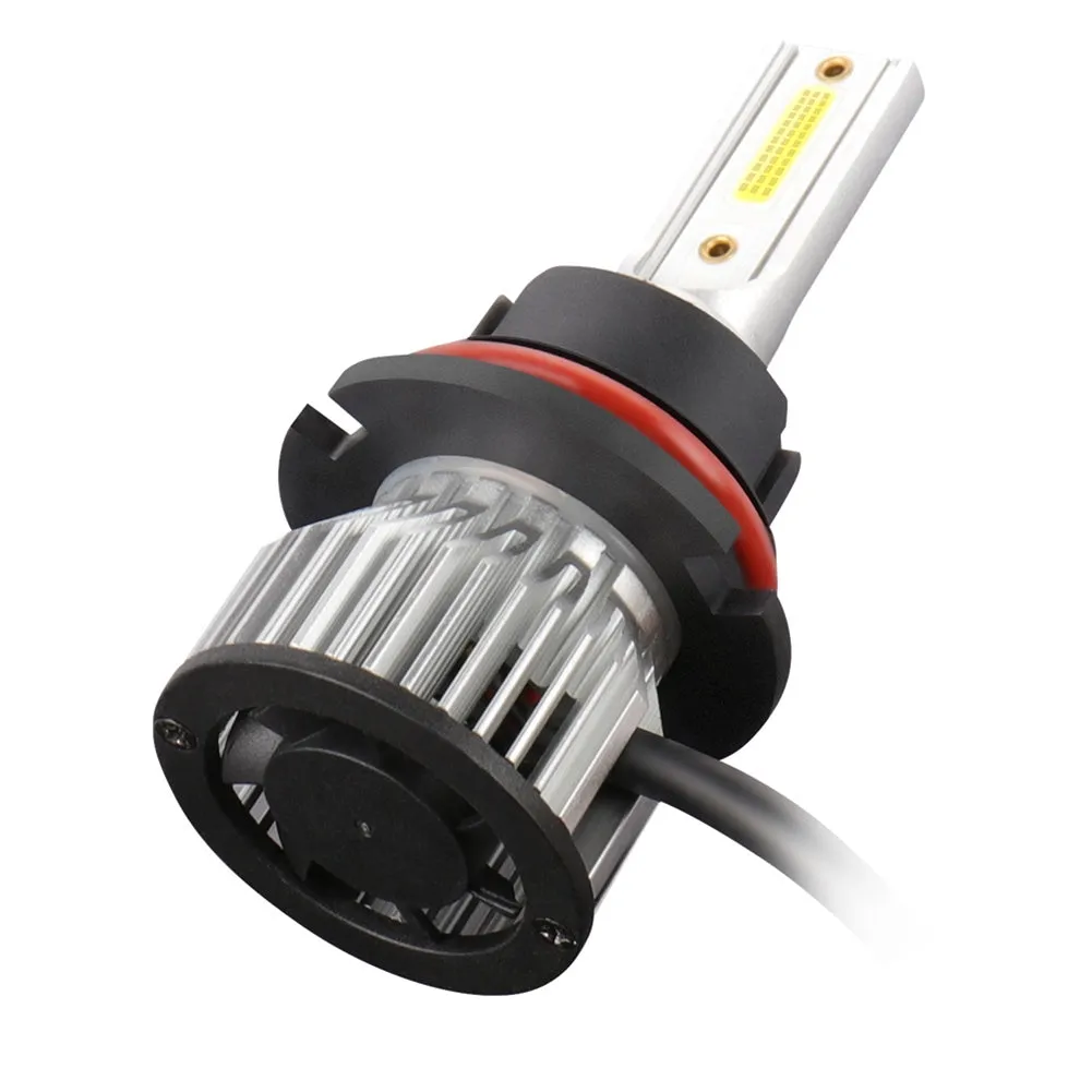 1 Pair Aluminum Car Led Headlight Ip68 Waterproof 6000k
