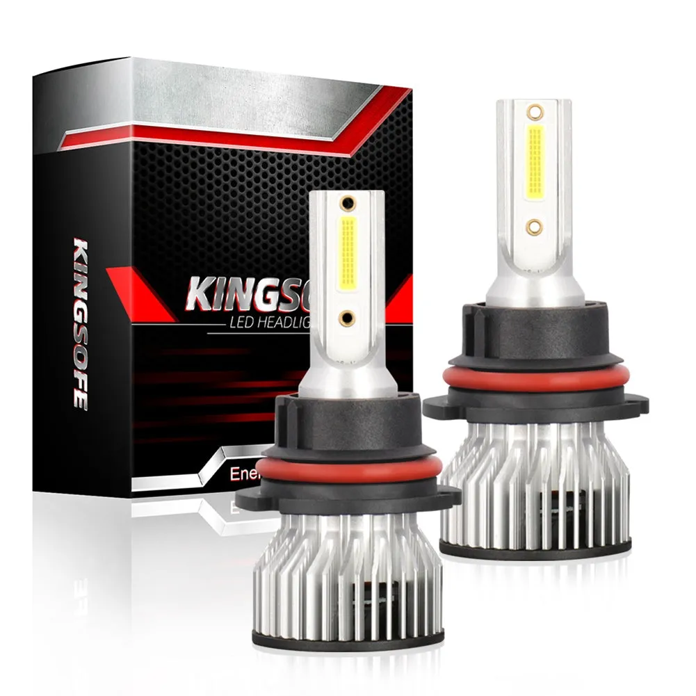 1 Pair Aluminum Car Led Headlight Ip68 Waterproof 6000k