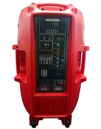 15" Portable Bluetooth DJ Speaker with Stand - BLUE