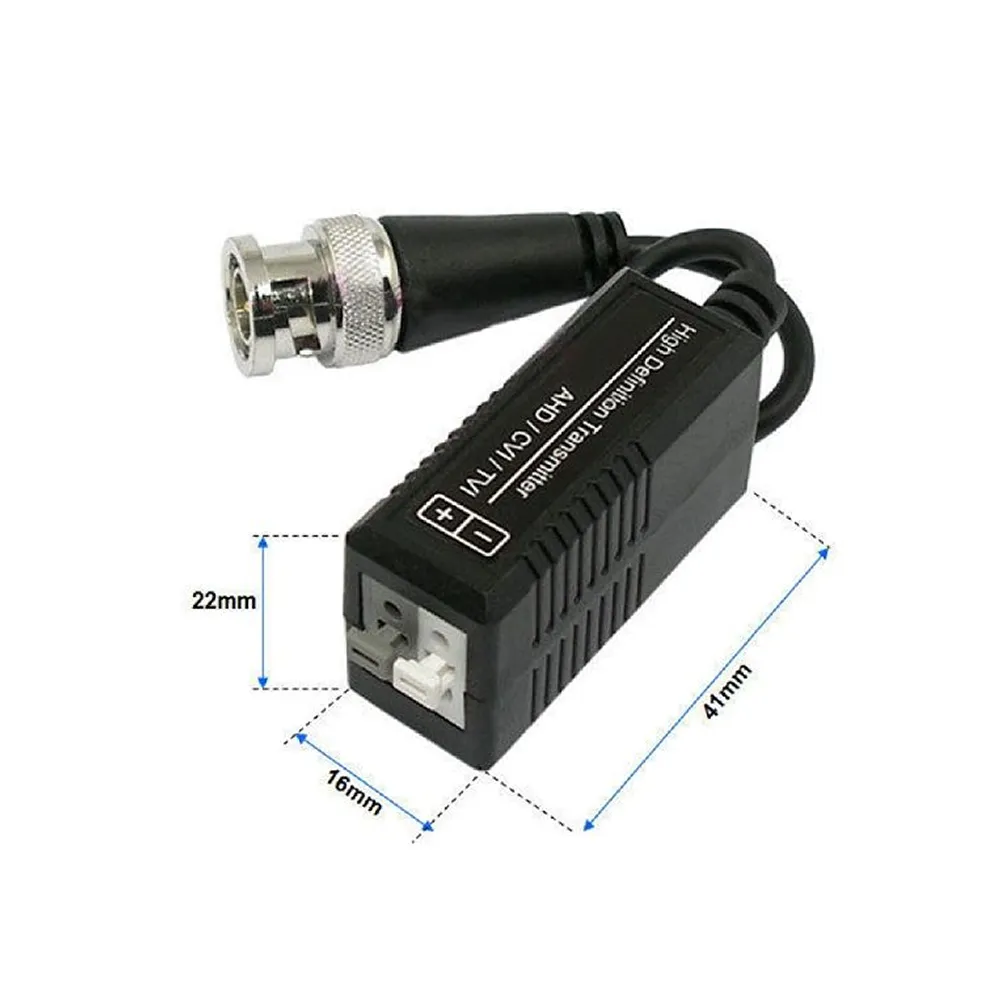 2 Piece Cctv Passive Hd Bnc Video Balun Set M24-11-7