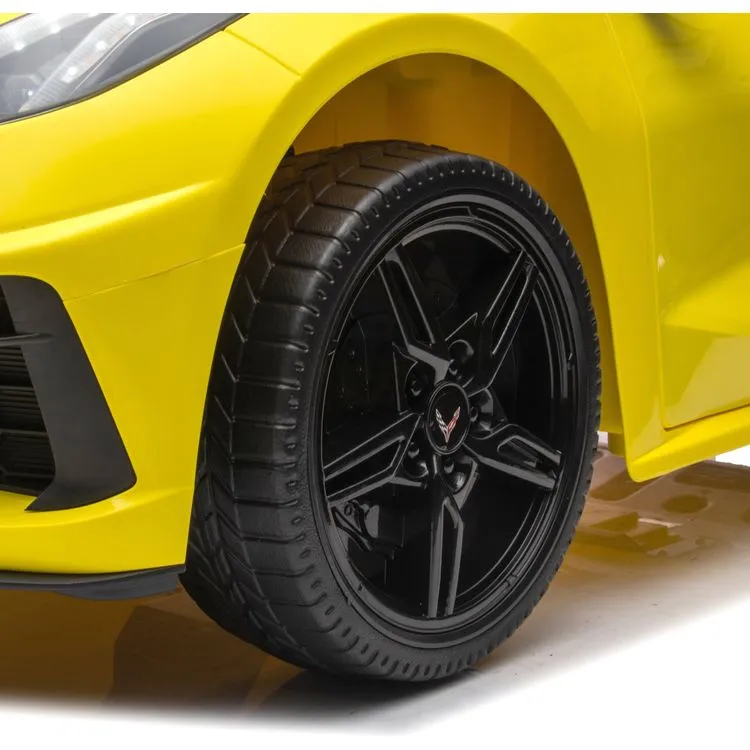 24V Chevrolet Corvette C8 2 Seater Ride on - Yellow