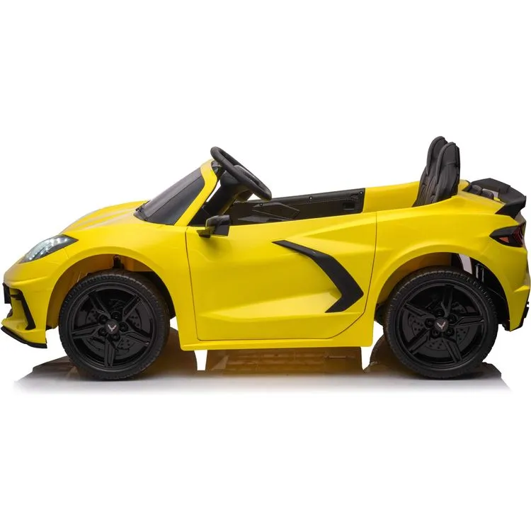 24V Chevrolet Corvette C8 2 Seater Ride on - Yellow