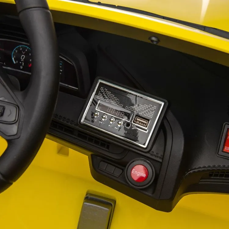 24V Chevrolet Corvette C8 2 Seater Ride on - Yellow