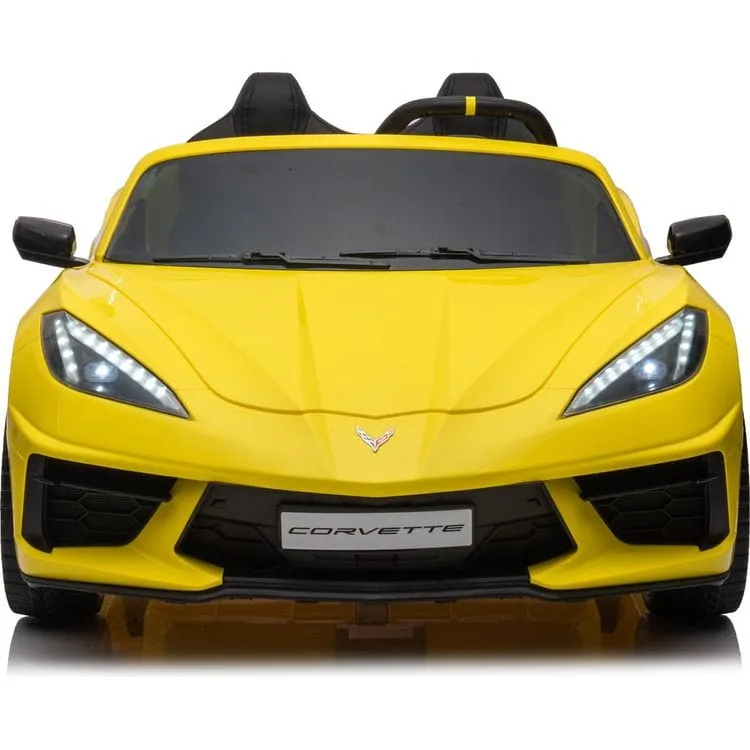 24V Chevrolet Corvette C8 2 Seater Ride on - Yellow