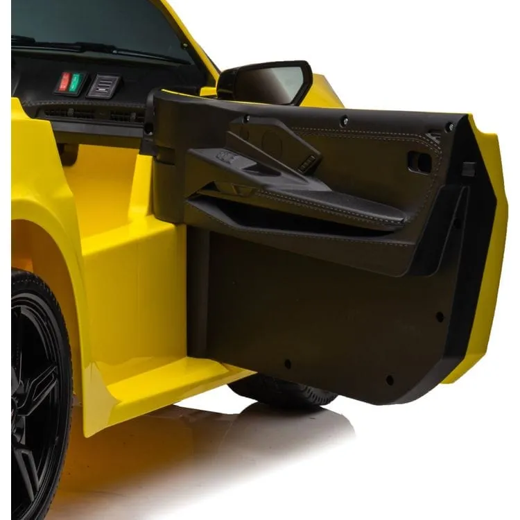 24V Chevrolet Corvette C8 2 Seater Ride on - Yellow