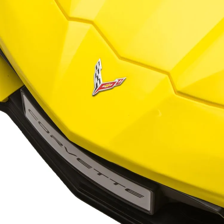 24V Chevrolet Corvette C8 2 Seater Ride on - Yellow