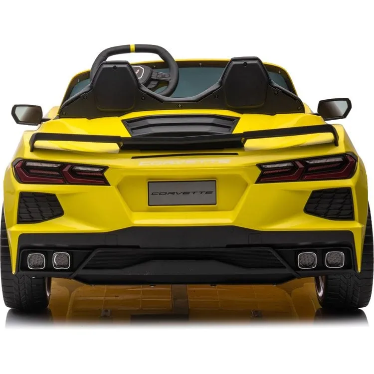 24V Chevrolet Corvette C8 2 Seater Ride on - Yellow