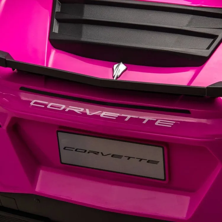 24V Corvette C8 2-Seater Ride On Car - Pink