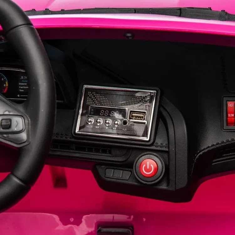 24V Corvette C8 2-Seater Ride On Car - Pink