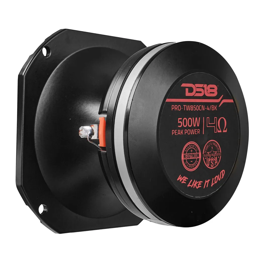 4" High Compression Hybrid Driver/Tweeter Neodymium Magnet 1.5" PEI Vc 250 Watts 4-Ohm