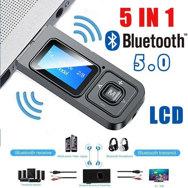 5.0 Bluetooth Wireless Audio Transmitter Receiver
