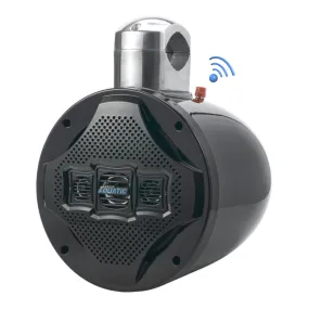 8'' Bluetooth Wakeboard Speaker - Marine Active Powered Tower Speaker, 4-Way Water Resistant, 1200 Watt (Black)