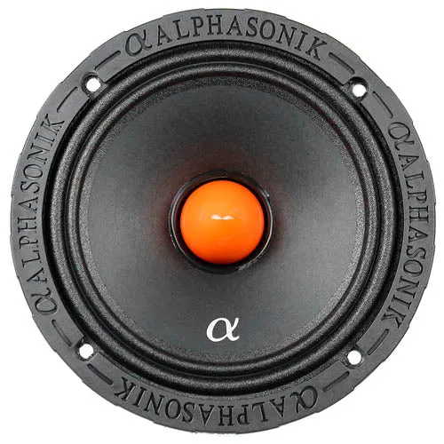 Alphasonik 6.5" Midrange Speakers 8 Ohm Neodymium Mayhem Series MPRO658 Pair