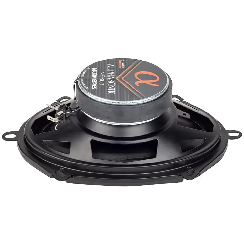 Alphasonik NS683Neuron Series 6 x 8 180 Watts 3-Way Full Range Car Audio Speaker (Pair)