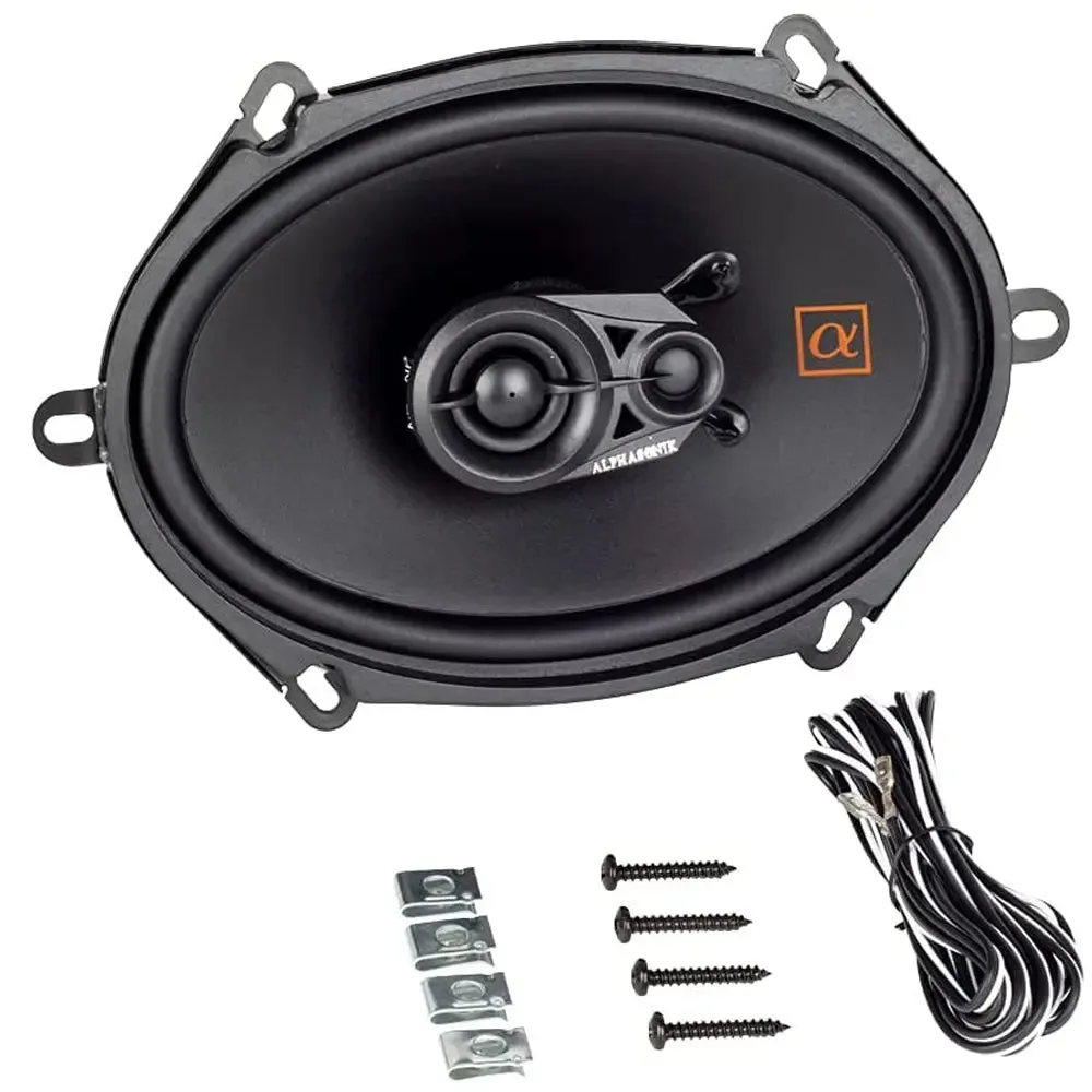 Alphasonik NS683Neuron Series 6 x 8 180 Watts 3-Way Full Range Car Audio Speaker (Pair)