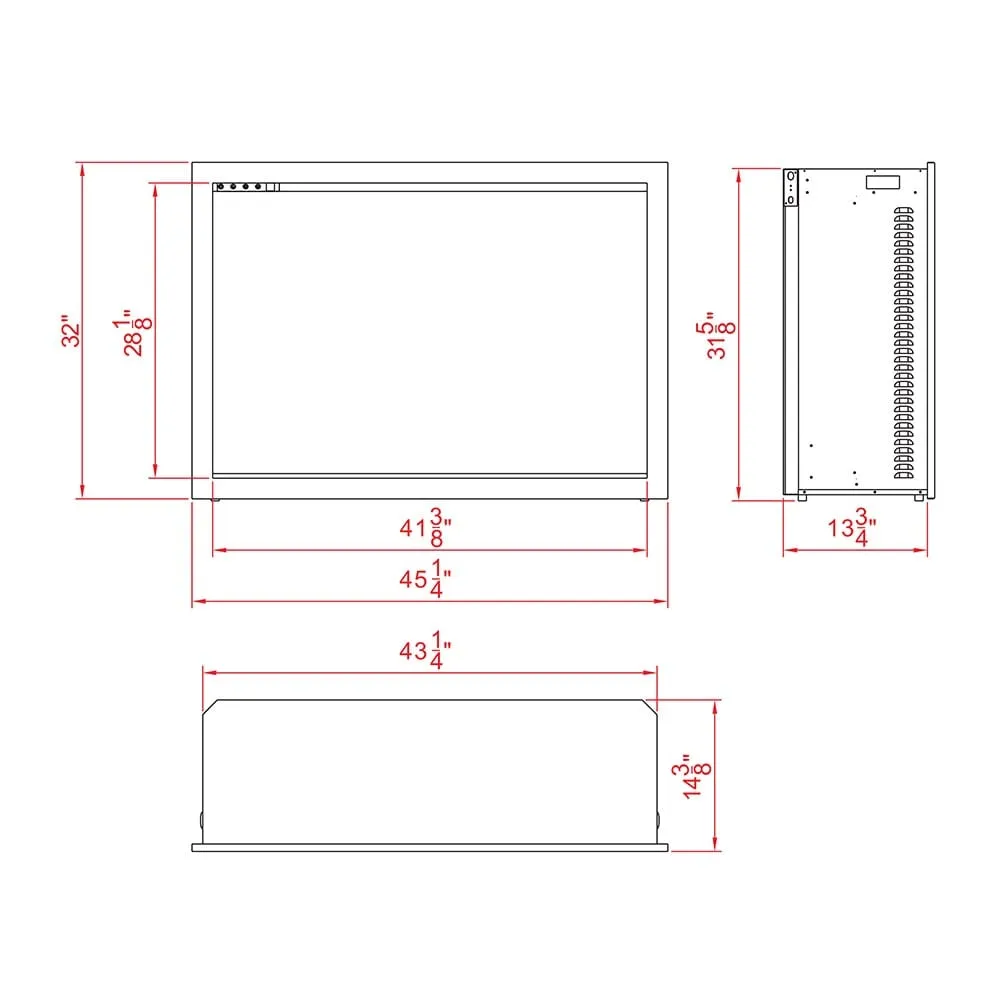 Amantii 44-in Traditional Bespoke Smart Built-In Electric Fireplace