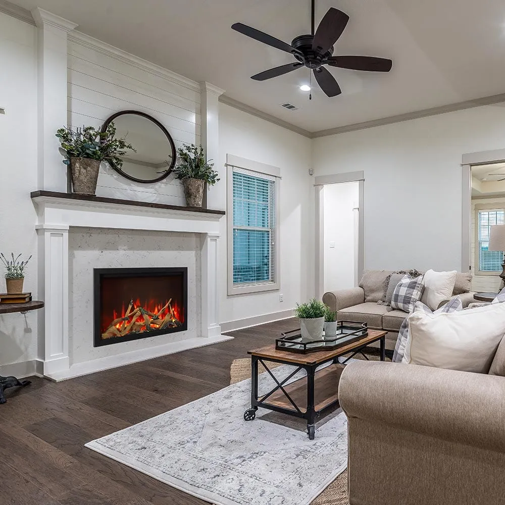 Amantii 44-in Traditional Bespoke Smart Built-In Electric Fireplace