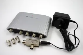 Amplifier 1 In 4 Out Splitter | with Remote