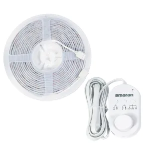 Aputure Amaran SM5c Smart RGB LED Pixel Light Strip (5 Meters) 3200K-6500K CCT with Voice Control, Wi-Fi & Bluetooth Connectivity for Live Streaming, Vlogging, Video Podcasting, Photography, Film Making & Home Interior Lighting