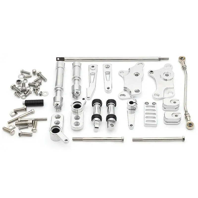Attitude Inc Forward Control Kit, Polished 12 in forward, for Harley-Davidson Sportster XL883 XL1200 1986-2003, Kit