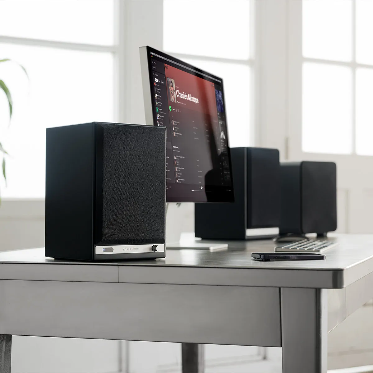 Audioengine HD5 Powered Bluetooth Bookshelf Speakers - Pair (Matte Black)