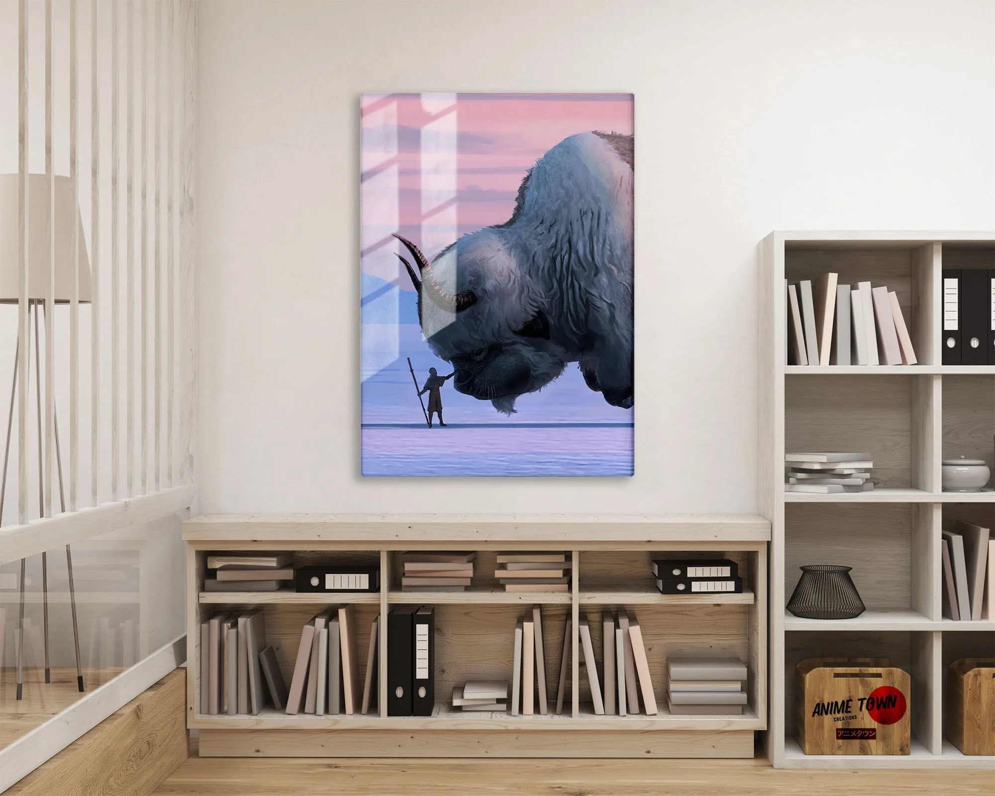 Avatar Aang and Appa Metal Poster