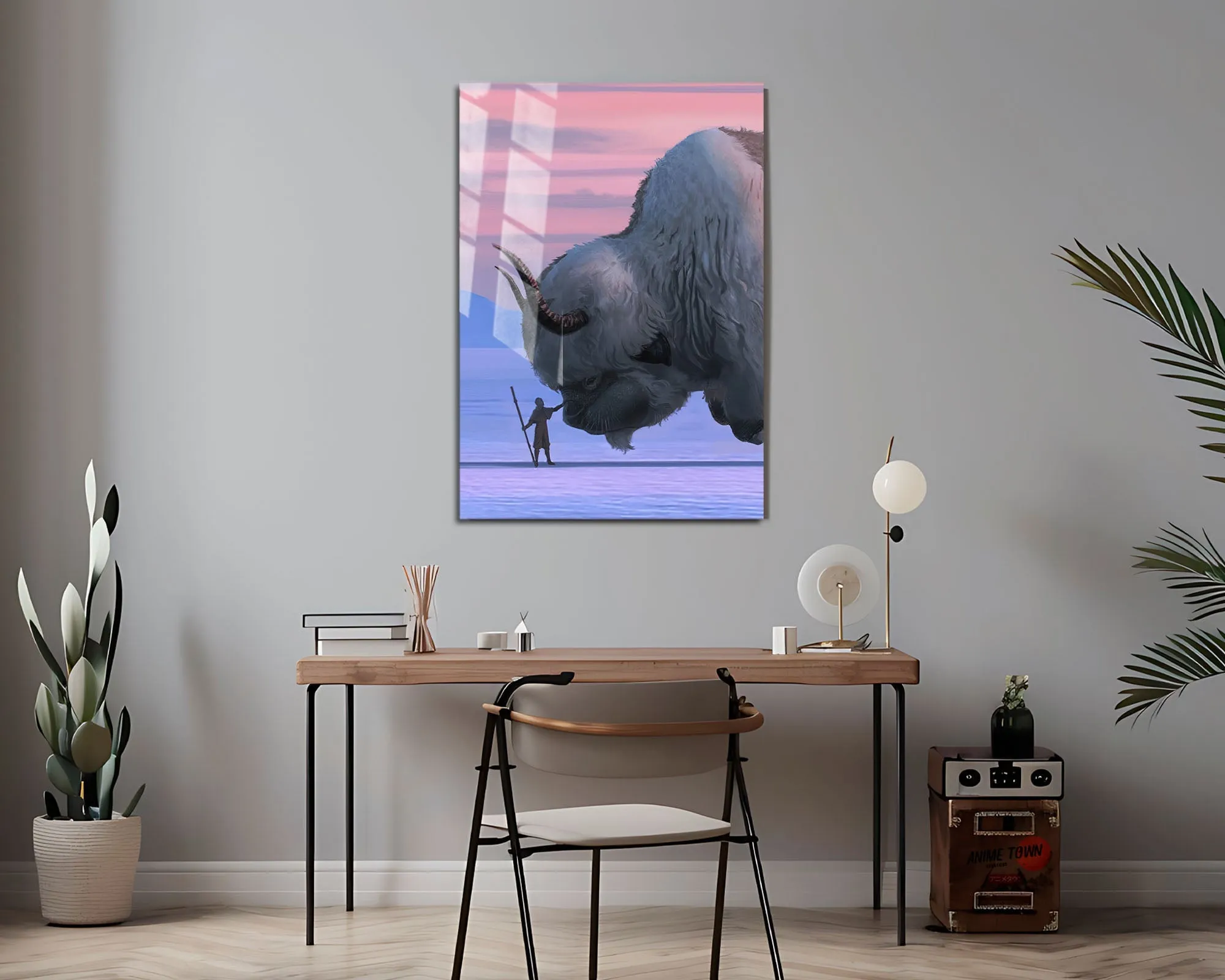 Avatar Aang and Appa Metal Poster