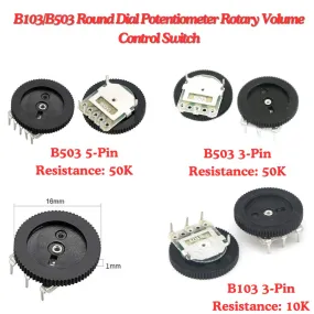 B-Series Round Dial Potentiometer Rotary Volume Control Switch