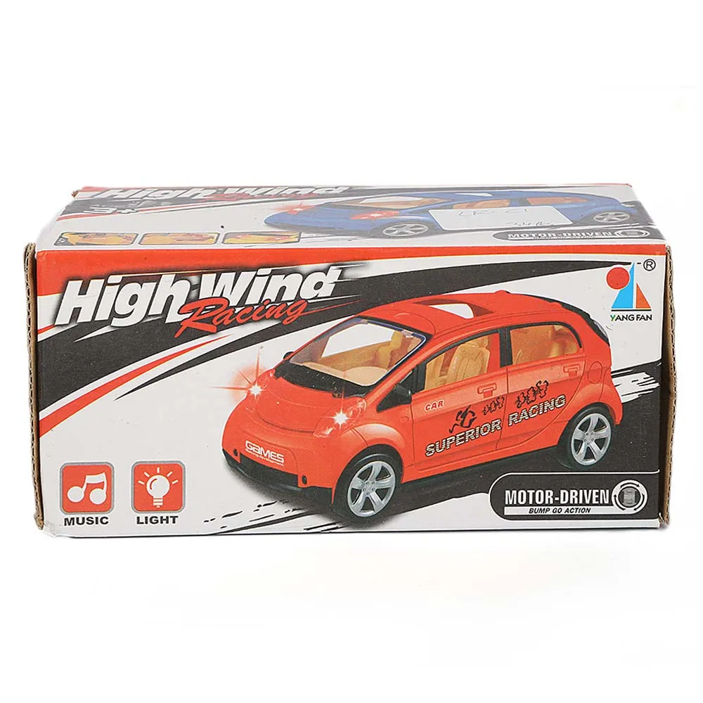 Battery Operated Car With Music & lights - Red