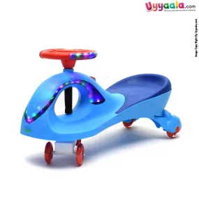 BAYBEE Twister swing car with music & lights for kids - 1  years, blue