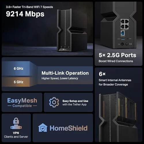 Be9300 Tri-Band Wi-fi 7 Router
