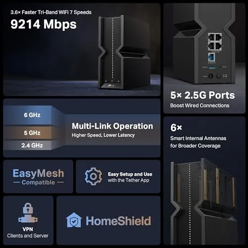 Be9300 Tri-Band Wi-fi 7 Router