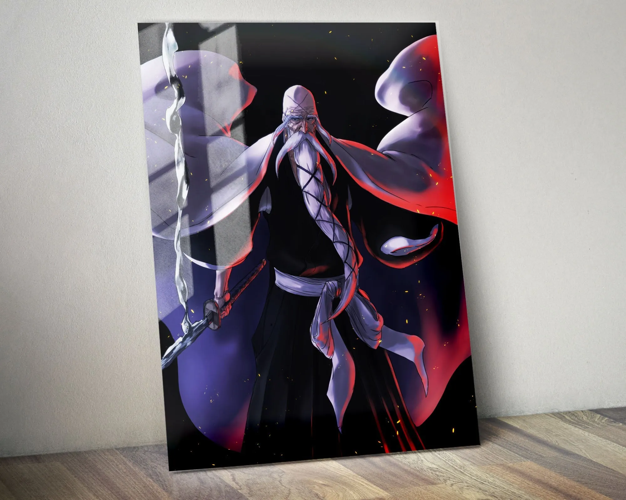 Bleach Yamamoto Metal Poster