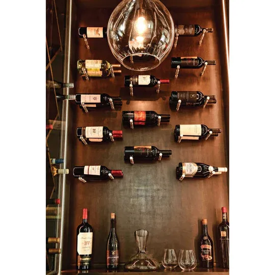 Blue Grouse VINdustry Label View Single Bottle Deep Wine Pegs (Pair)