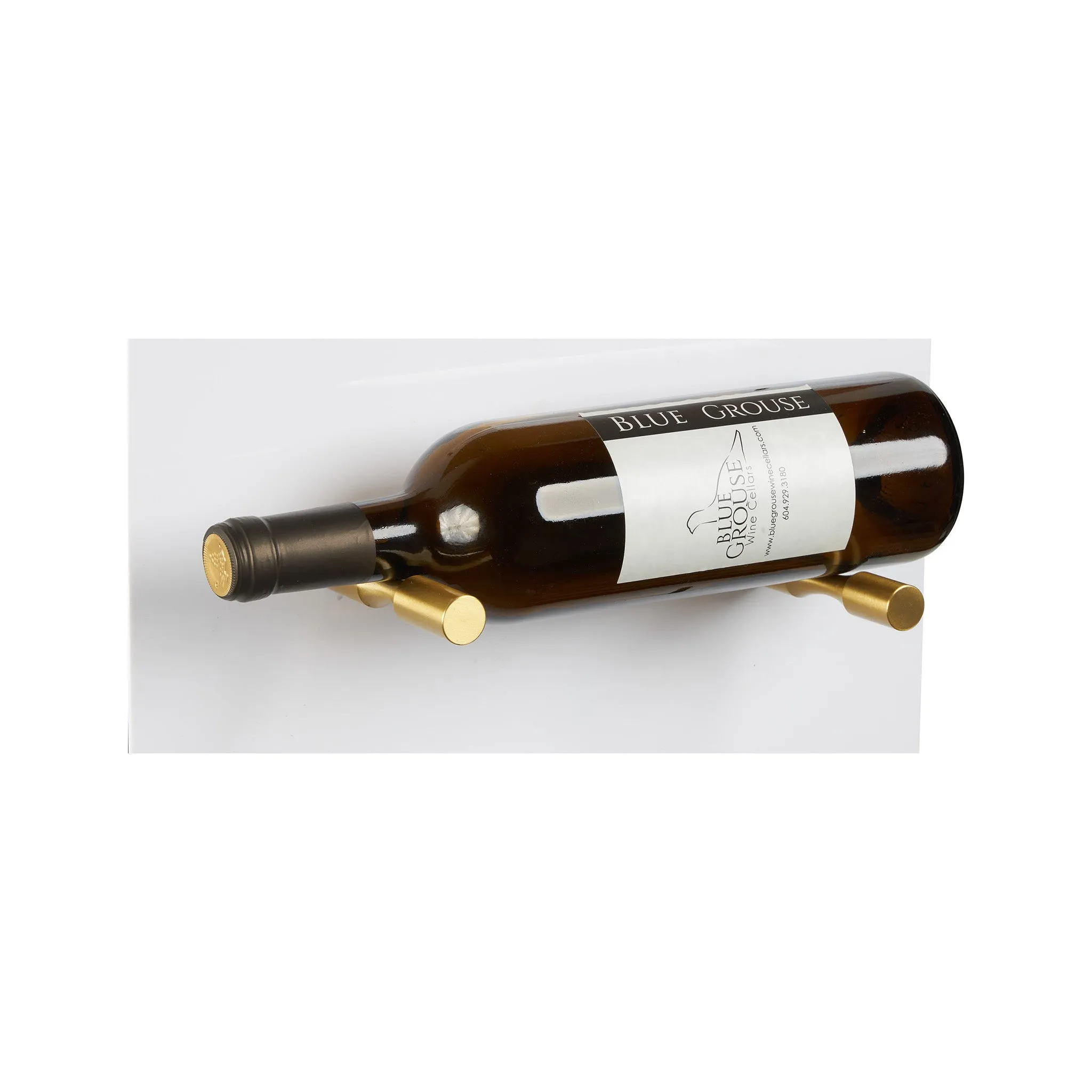 Blue Grouse VINdustry Label View Single Bottle Deep Wine Pegs (Pair)