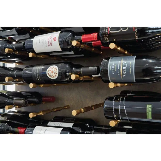 Blue Grouse VINdustry Label View Single Bottle Deep Wine Pegs (Pair)