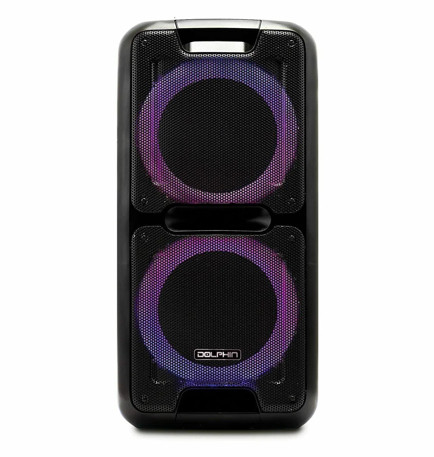 Brand New 3400W Dolphin SP-2100RBT Rechargeable Bluetooth Party Speaker Dual 10" WaveSync™