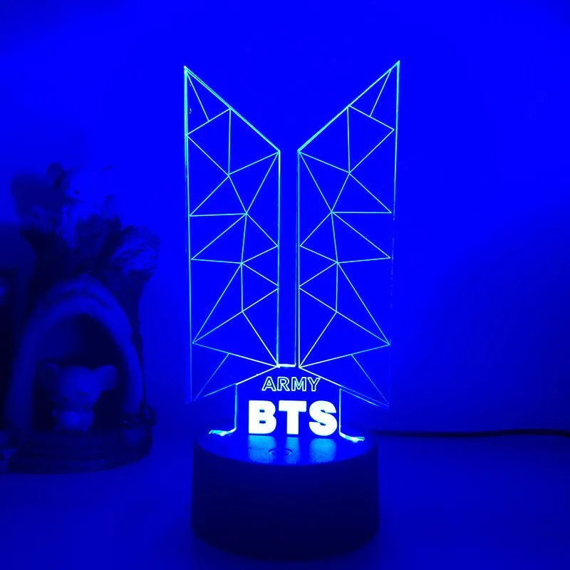 BTS Army Music Logo 3D LED Night Light Lamp