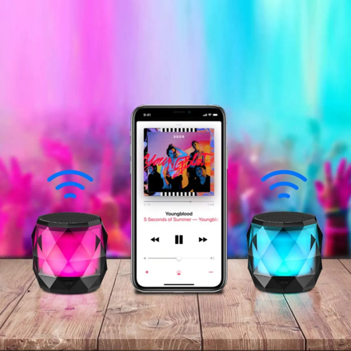 Candylight LED Stereo Bluetooth Mini Speaker