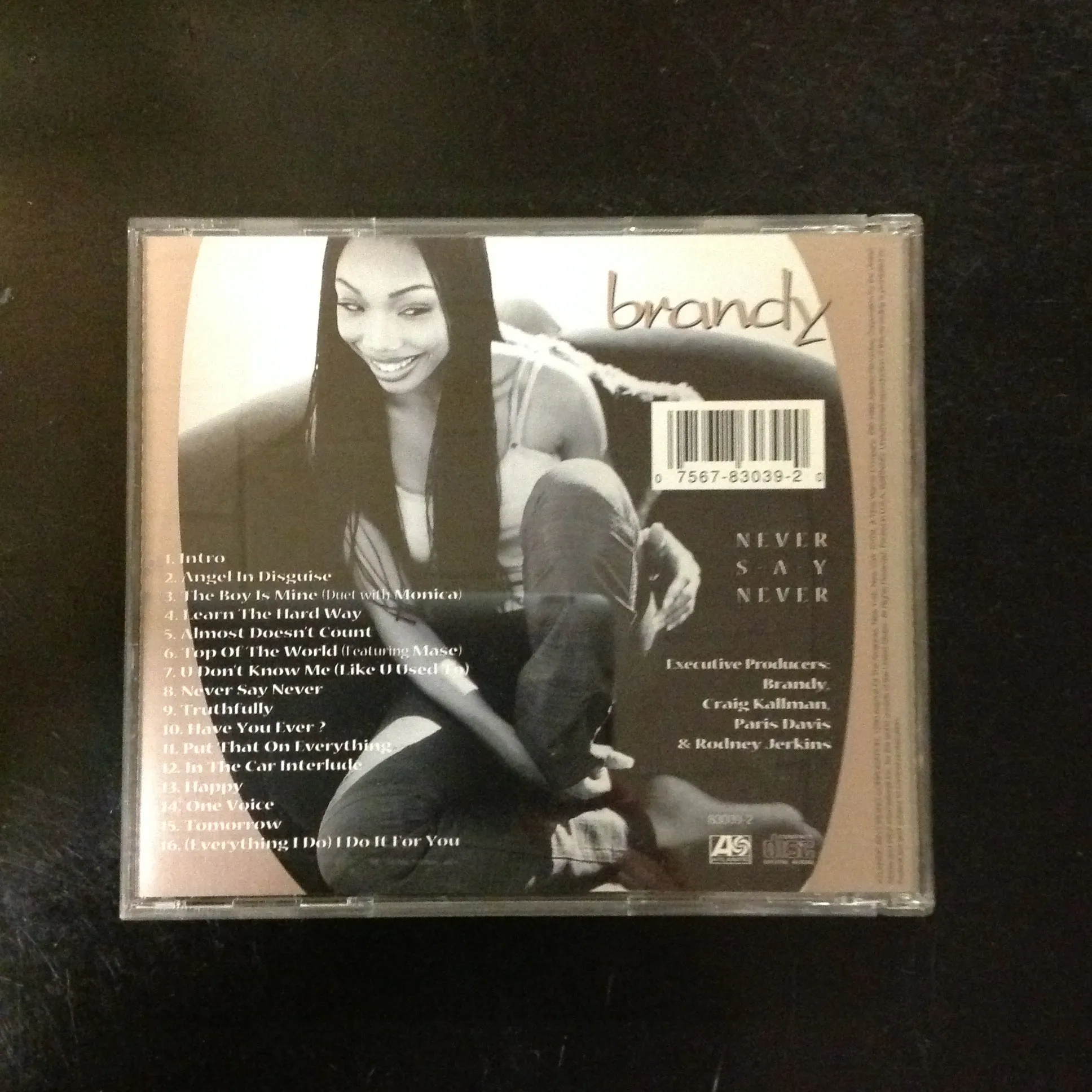 CD Brandy Never Say Never 83039-2 Funk Soul R&B
