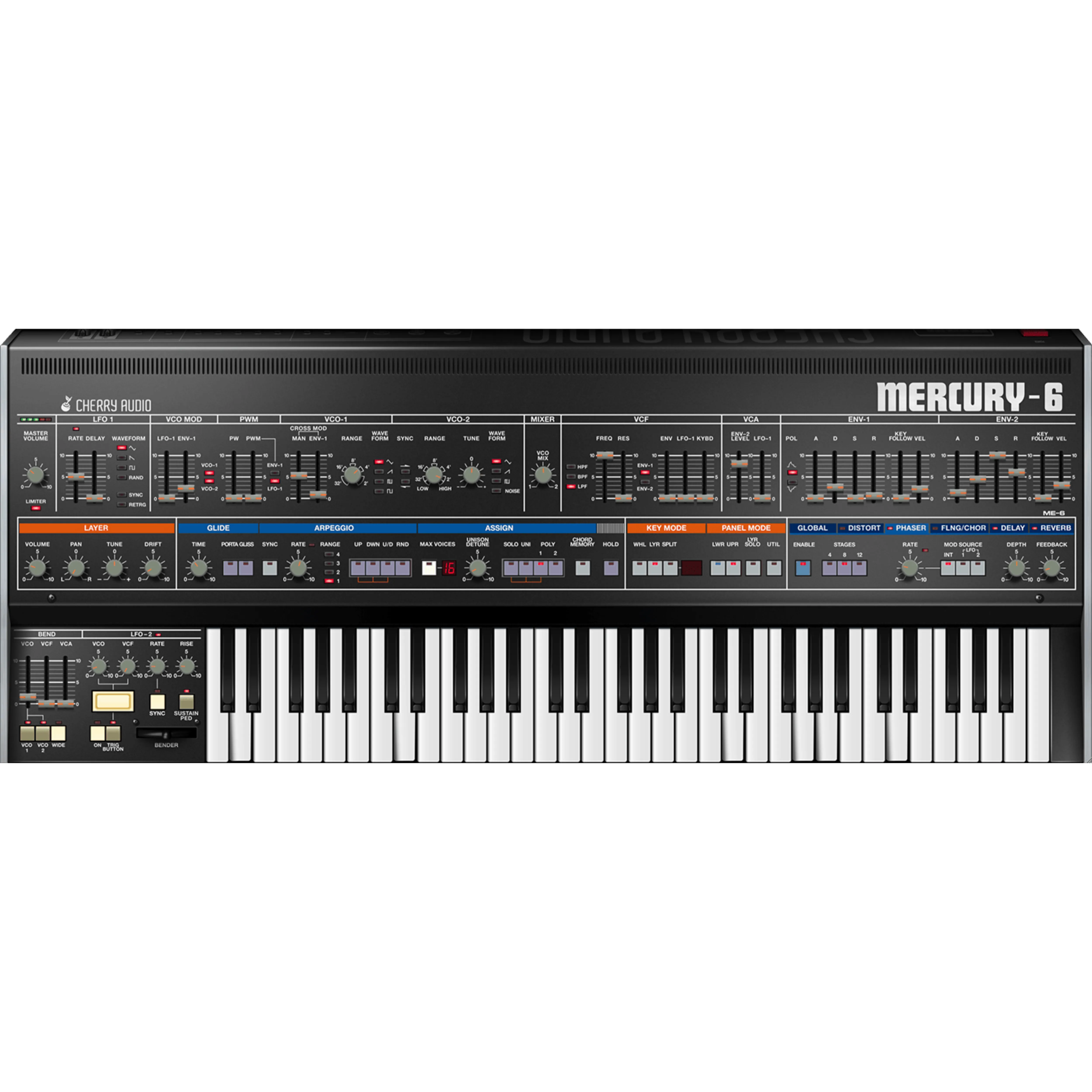 Cherry Audio Mercury-6 Synthesizer Software Instrument