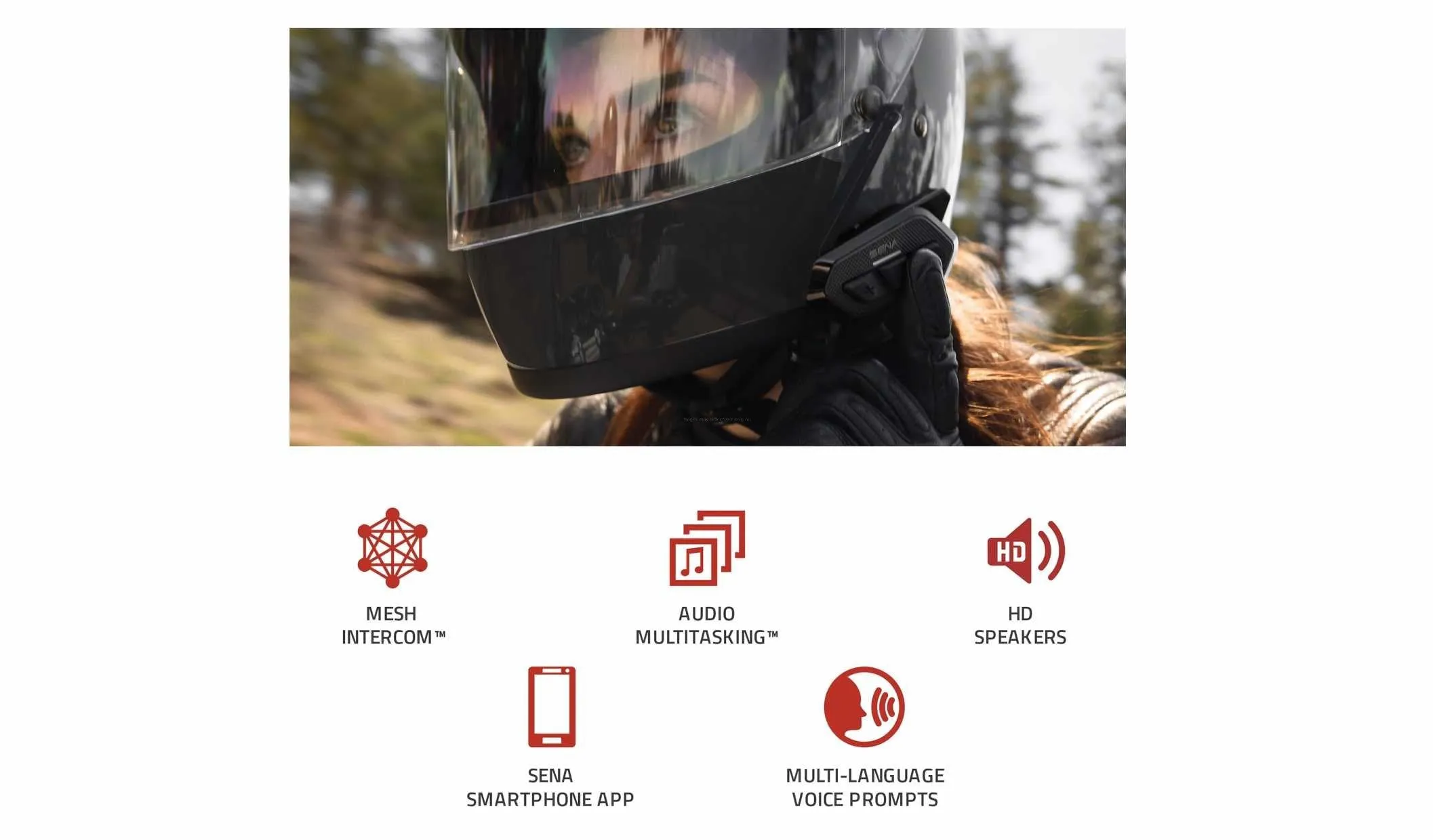 Communication System SENA | Motorcycle / Maxi Scooter Helmets Spider RT1