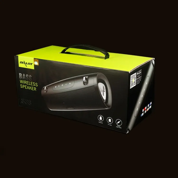 Compact Wireless Subwoofer Speaker with Built-in Mic, TF Card & AUX Support