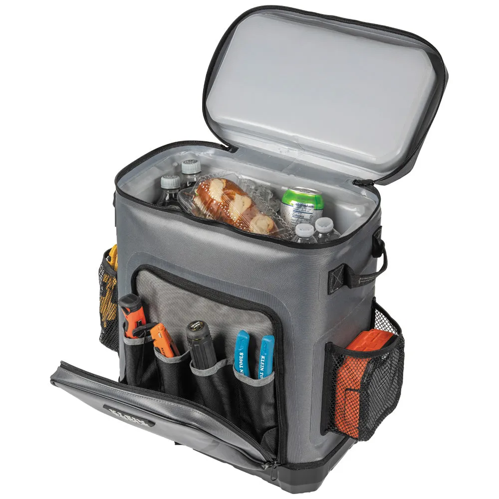Cooler - Klein Tools Backpack Cooler, Insulated, 30 Can Capacity, 62810BPCLR