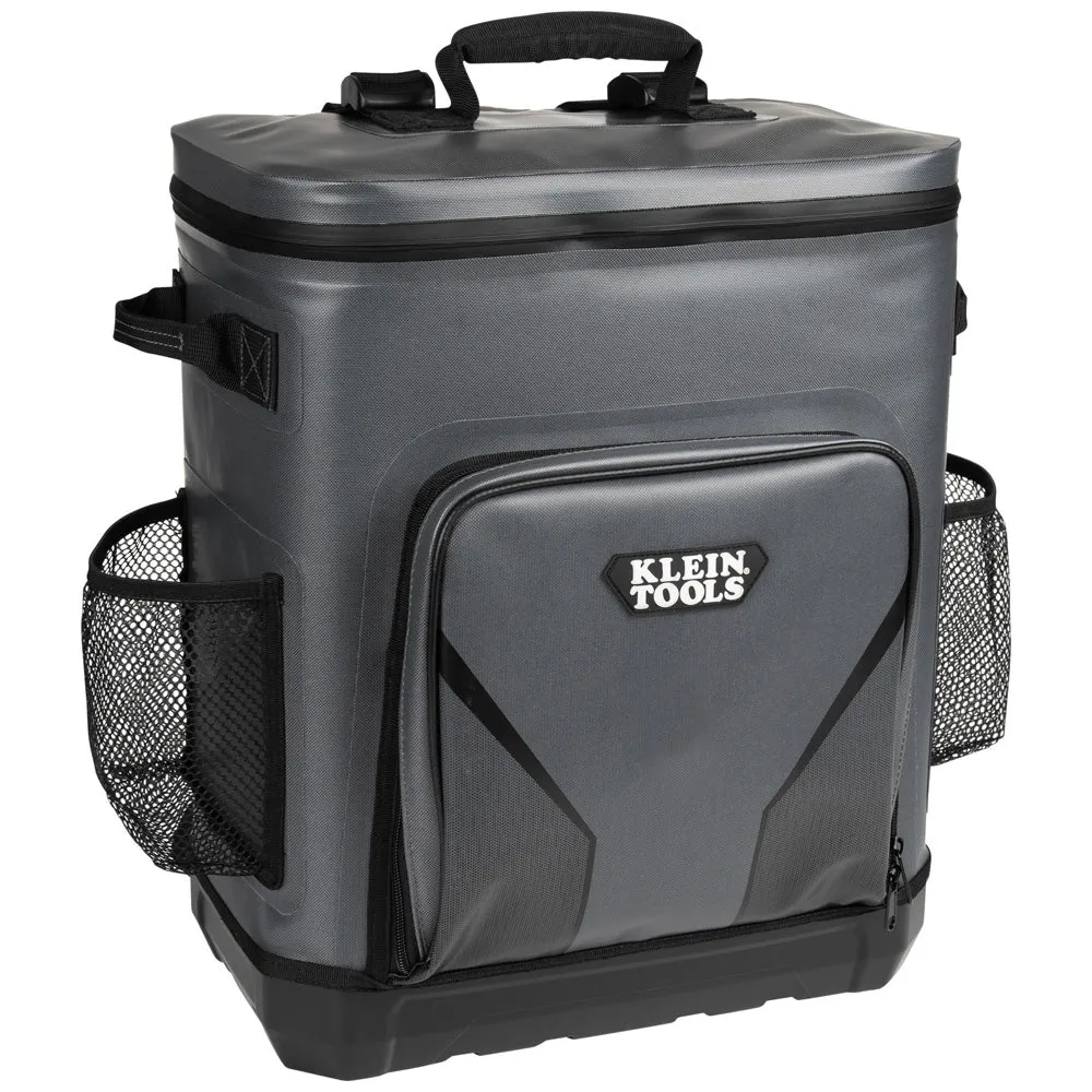 Cooler - Klein Tools Backpack Cooler, Insulated, 30 Can Capacity, 62810BPCLR