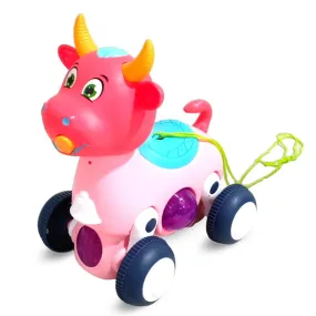 Cow Battery Toy with 3D Lights & Music, 3 Years - Multicolor