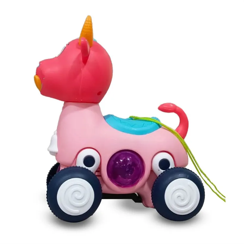 Cow Battery Toy with 3D Lights & Music, 3 Years - Multicolor