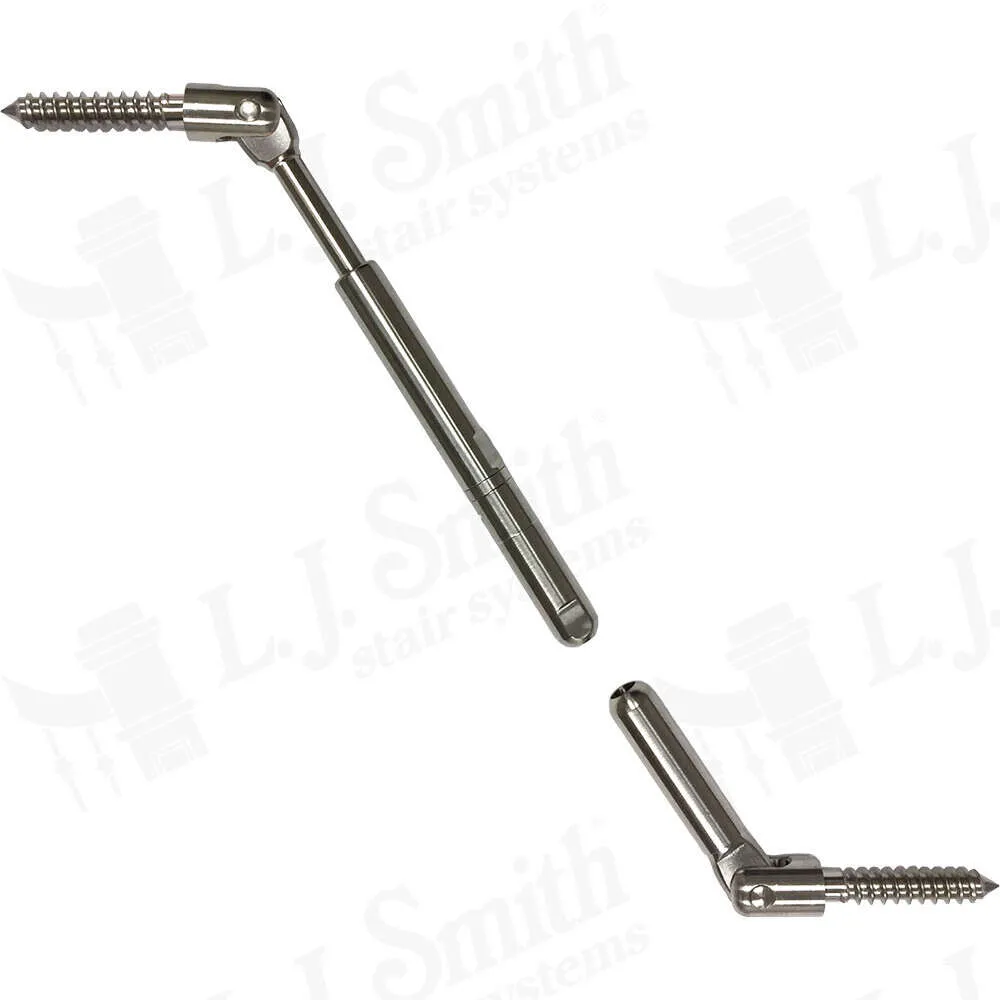 CR-MFTGS-SS - Metal Rake Newel Fixed/Tensioner Pair