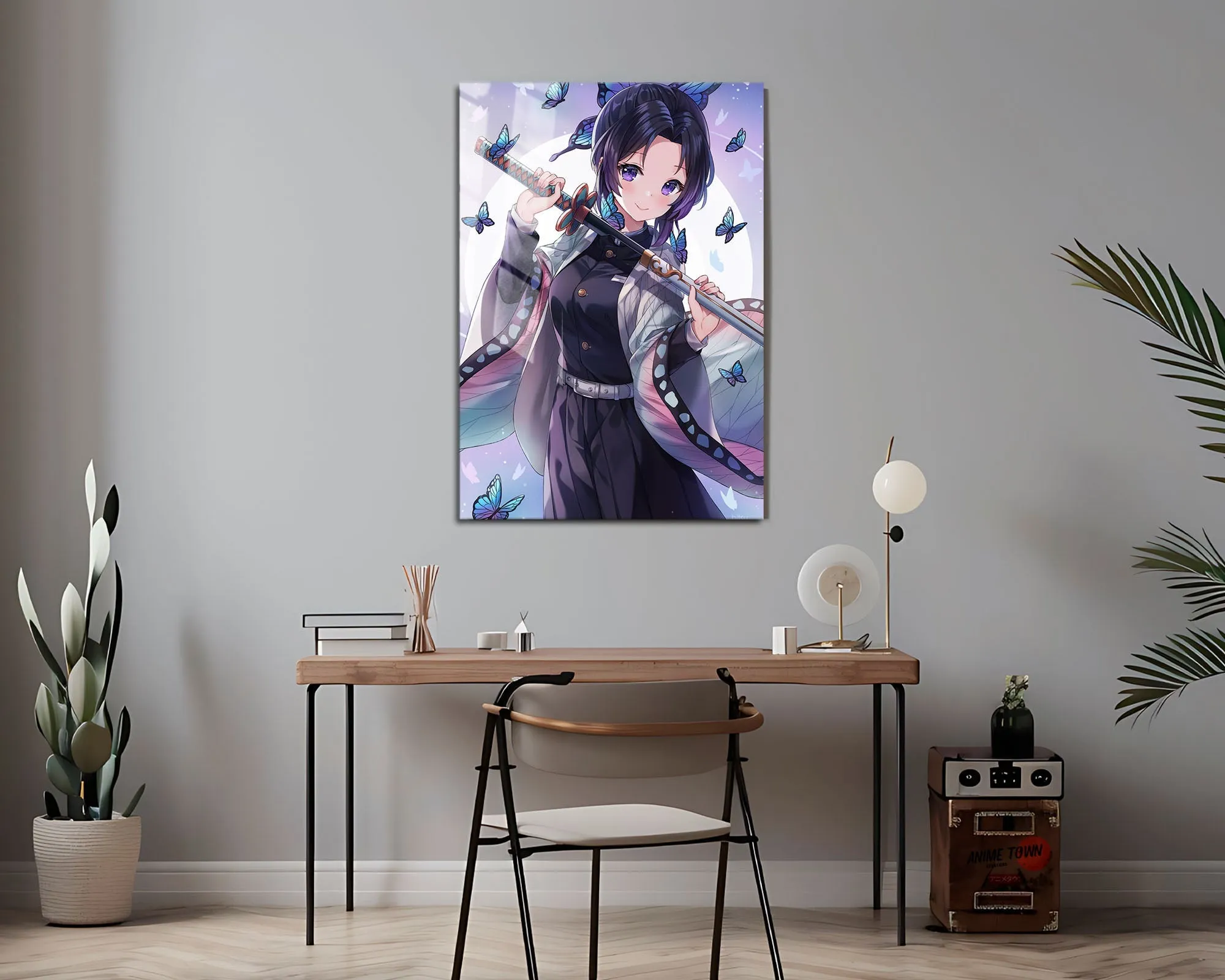 Demon Slayer Shinobu Cute Butterflies Metal Poster